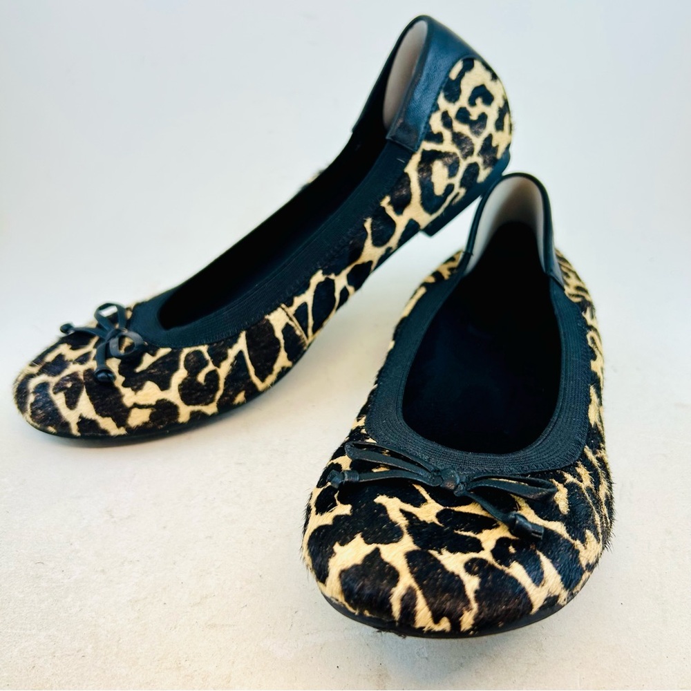 Vionic Cheetah Animal Print Matira Bow Ballet Flats, size 8 EU 39